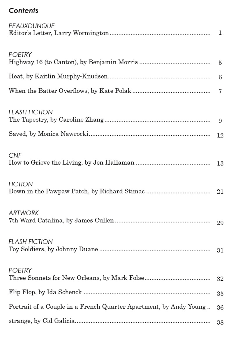 Table of Contents